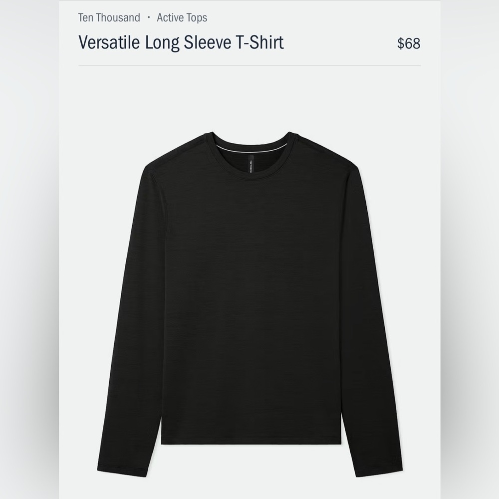 Men's Ten Thousand Long Sleeve Shirt